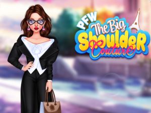 Logħba PFW l-ispalla l-kbira couture onlajn