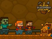Logħba 2 Player BlockMiner Escape onlajn