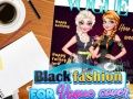 Logħba Moda iswed għall-kopertura ta' Vogue onlajn