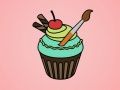 Logħba Kulur Cupcake Delizzjuż onlajn