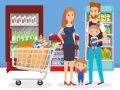 Logħba Puzzle ta' Shopping Sodisfatta onlajn