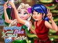 Logħba Selfi tal-Milied ta' Ladybug u Elsa onlajn