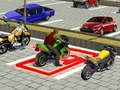 Logħba Logħba ta' Parkar il-Bike tal-Belt tas-Superhero 3D onlajn