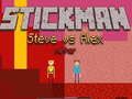 Logħba Stickman Steve kontra Alex Nether onlajn