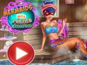 Logħba Mermaids BFFs Sauna Reali onlajn