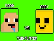 Logħba Noob kontra Obby Żewġ Plejers onlajn