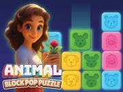 Logħba Puzzle pop tal-blokka tal-annimali onlajn