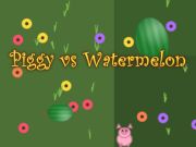 Logħba Piggy vs Watermelon onlajn
