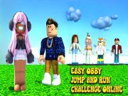 Logħba Faċli OBBY Jump and Run Challenge Online onlajn