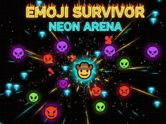 Logħba Emoji Survivor — Neon Arena onlajn