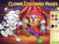 Logħba Paġni tal-Kulur tal-Clown onlajn