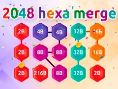 Logħba 2048 Hex Chain Merge onlajn