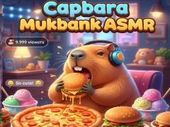 Logħba Capybara Mukbang ASMR onlajn