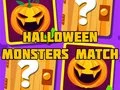 Logħba Halloween Monsters Match onlajn