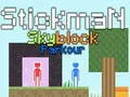 Logħba Stickman Skyblock Parkour onlajn