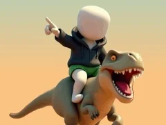 Logħba Stickman. Arena tad-Dinozawri onlajn