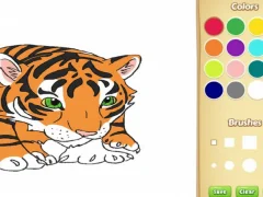 Logħba Ktieb tal-kulur tat-tiger tat-trabi onlajn