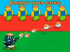 Logħba Brainrot Tower Defense onlajn