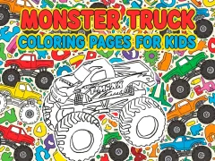 Logħba Monster Truck Paġni Kulur Għat-Tfal onlajn