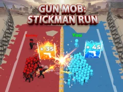 Logħba Gun Mob: Stickman Run onlajn