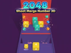 Logħba 2048 Shoot Merge Numru 3D onlajn