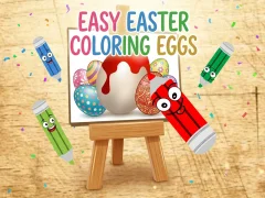 Logħba Easy Easter Coloring Eggs onlajn