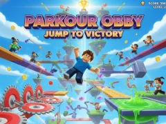 Logħba Parkour Obby Aqbeż għall-Vitorja onlajn