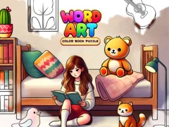 Logħba Word Art: Puzzle tal-Ktieb tal-Kulur onlajn