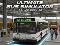 Logħba Ultimate Bus Simulator Driver Duty 3D onlajn