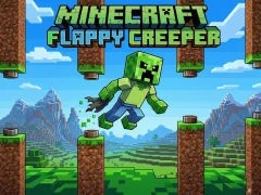 Logħba Minecraft Flappy Creeper onlajn