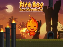 Logħba Fire Boy Run Avventura onlajn