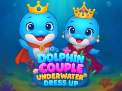 Logħba Dolphin koppja taħt l-ilma libsa onlajn