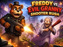 Logħba Freddy vs Evil Granny Shooter Rush onlajn