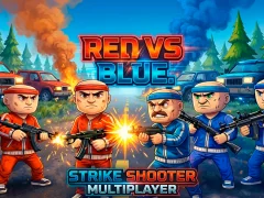 Logħba Aħmar vs Blu. Strike Shooter Multiplayer onlajn