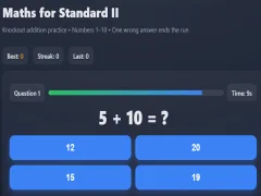 Logħba Matematika għall-Istandard II onlajn
