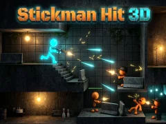 Logħba Stickman Hit 3D onlajn