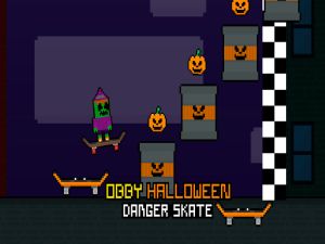 Logħba Skate ta 'periklu ta' Halloween onlajn
