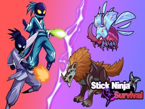 Logħba Stick sopravivenza tan-ninja onlajn