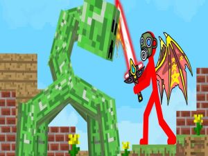 Logħba Stickman Mega Boss Battles! onlajn