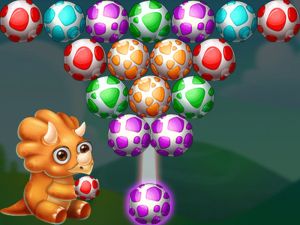 Logħba Dino shooter tal-bajd onlajn