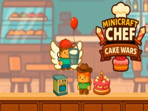 Logħba Minicraft chef cake Wars onlajn