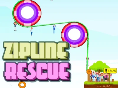 Logħba Zipline People Rescue onlajn Logħba Zipline People Rescue onlajn