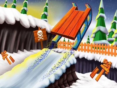Logħba Snow Rider 3D Nostalgia onlajn