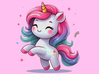 Logħba Sfida tal-kulur tal-unicorn onlajn
