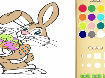 Logħba Ktieb tal-Kulur tal-Bunny tal-Għid għat-Tfal onlajn