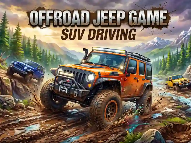 Logħba Offroad Jeep Game SUV Driving onlajn