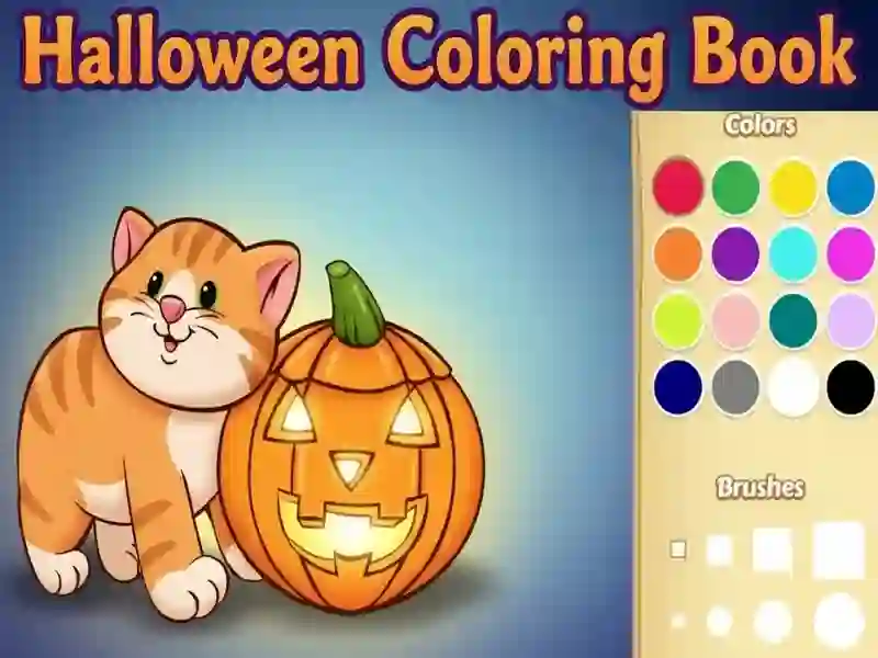 Logħba Ktieb tal-kulur tal-Halloween onlajn Logħba Ktieb tal-kulur tal-Halloween onlajn