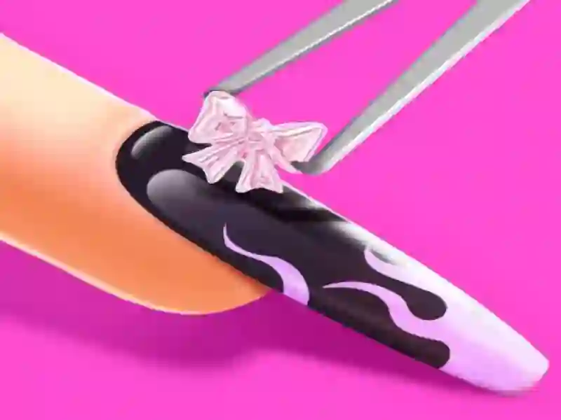 Logħba 3d Acrylic Nail: Game Art tad-dwiefer onlajn