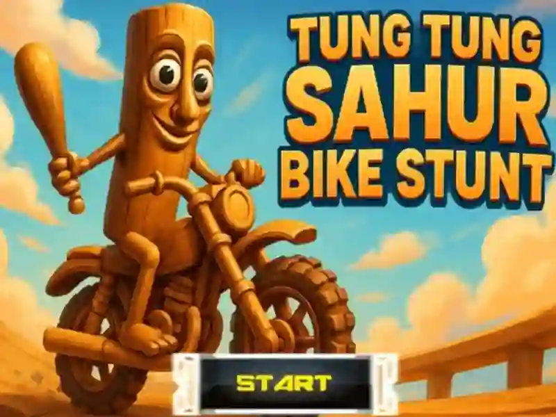 Logħba Tung Tung Sahur Bike Stunt onlajn