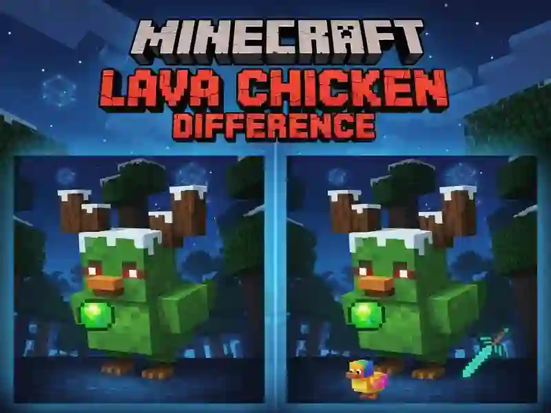 Logħba Minecraft Lava Tiġieġ Differenza onlajn